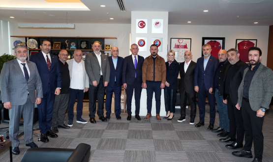 3. Lig Kulüpler Birliği ve Zeyyat Kafkas'tan Başkan Hacıosmanoğlu'na Ziyaret
