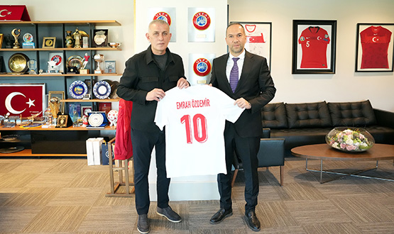 Emrah Özdemir'den TFF Başkanı Hacıosmanoğlu'na Ziyaret